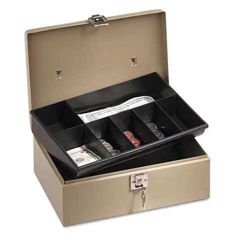 steel cash box with lock